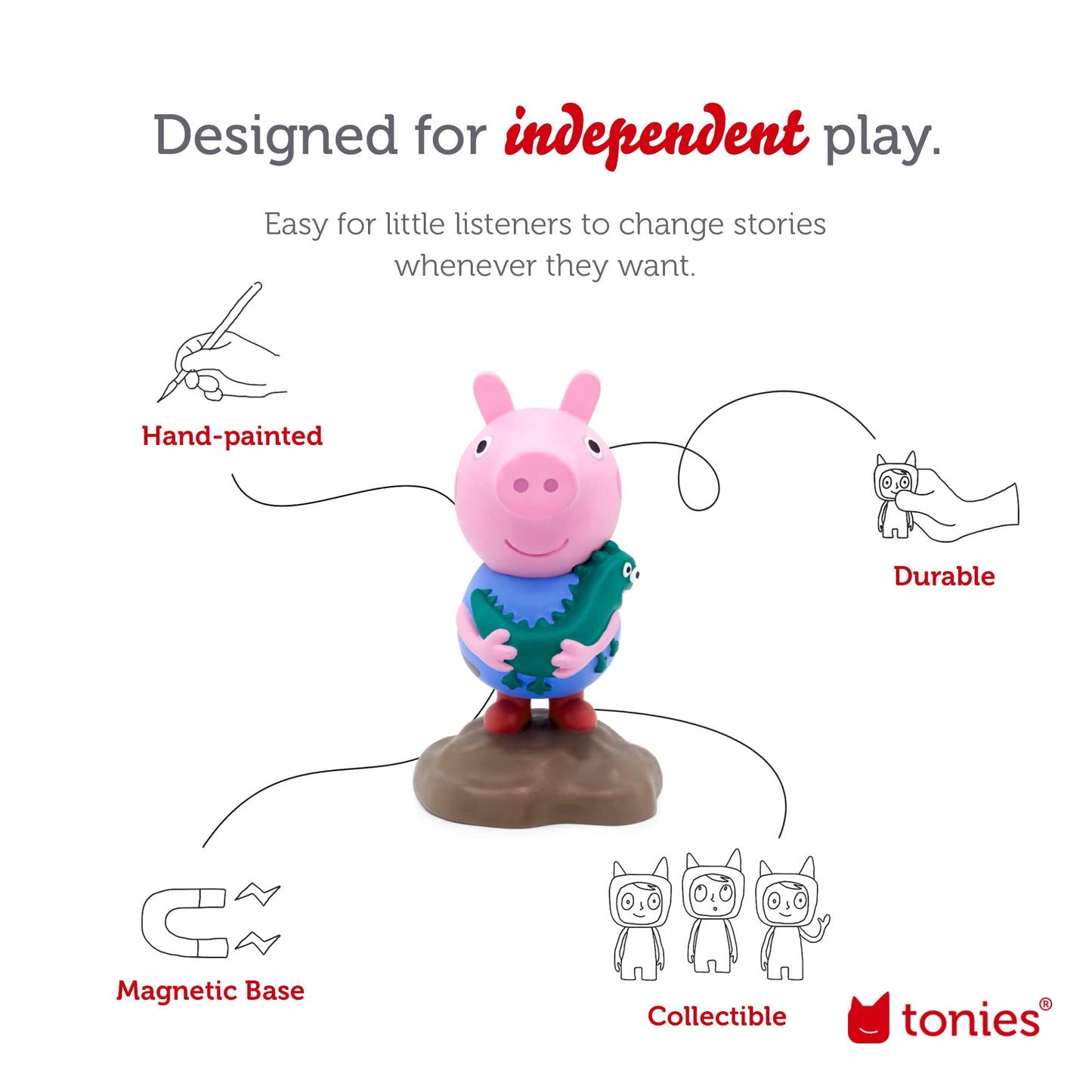Tonies George Audio Toy Figurine From Peppa Pig