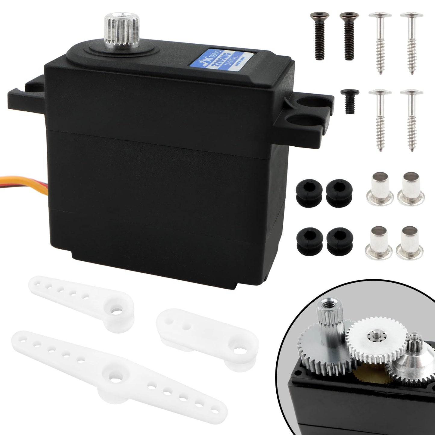 Gdool 14701B Upgrade 4.6Kg Metal Gear High Digital Steering Servo Spare Parts Accessories For 1/14 Scale H14Bm 14210 14209 Jc14E