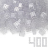 Feleph Clear 2x2 Bricks Set - 400 Pieces Classic Building Blocks Compatible with Major Brands, Ideal for Creative Play