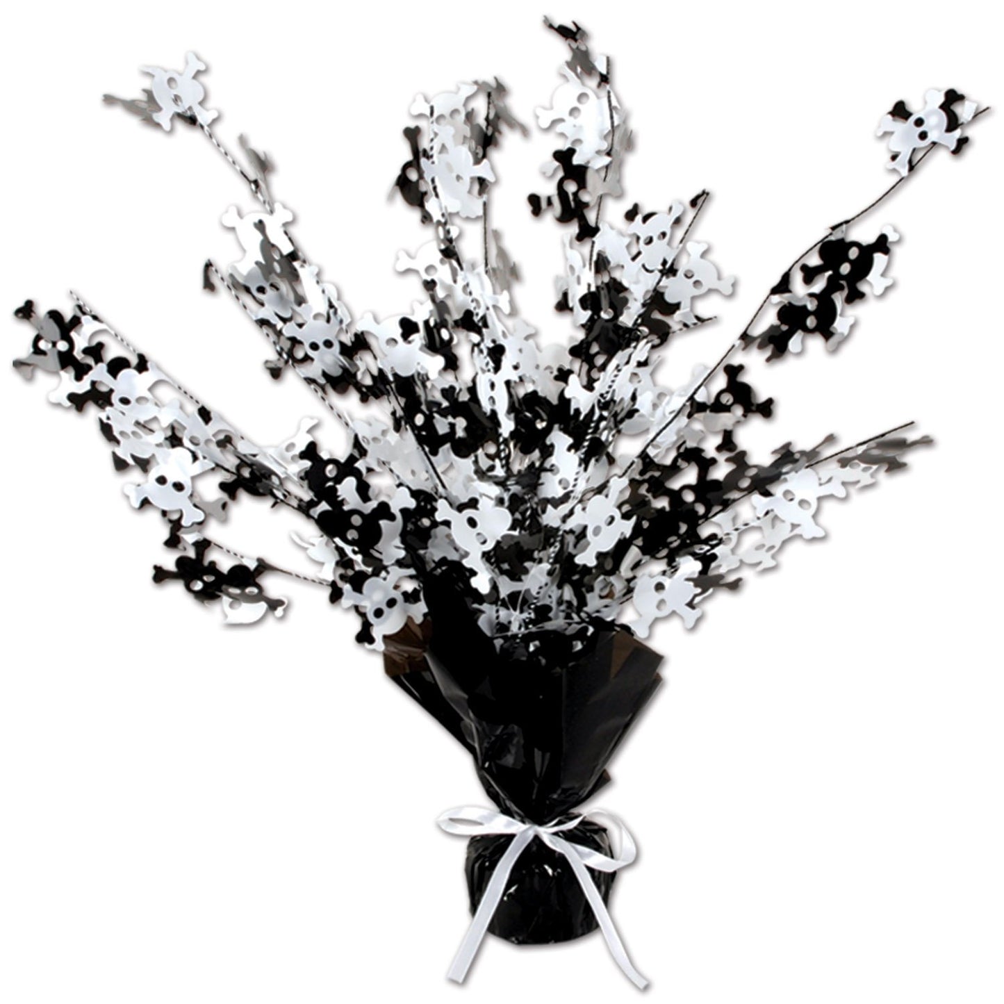 Skull & Crossbones Gleam N Burst Centerpiece Party Accessory (1 count) (1/Pkg)
