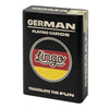 Lingo German Playing Cards | Travel Flashcards in Tin Box | 52 Essential Translations | Medium | Black