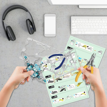 Piececool 3D Metal Puzzles For Adults, Rhinoceros Beetle 3D Model Building Kits Insect Themed Brooch Assembling Diy Crafts Creative Birthday Gifts,22Pcs