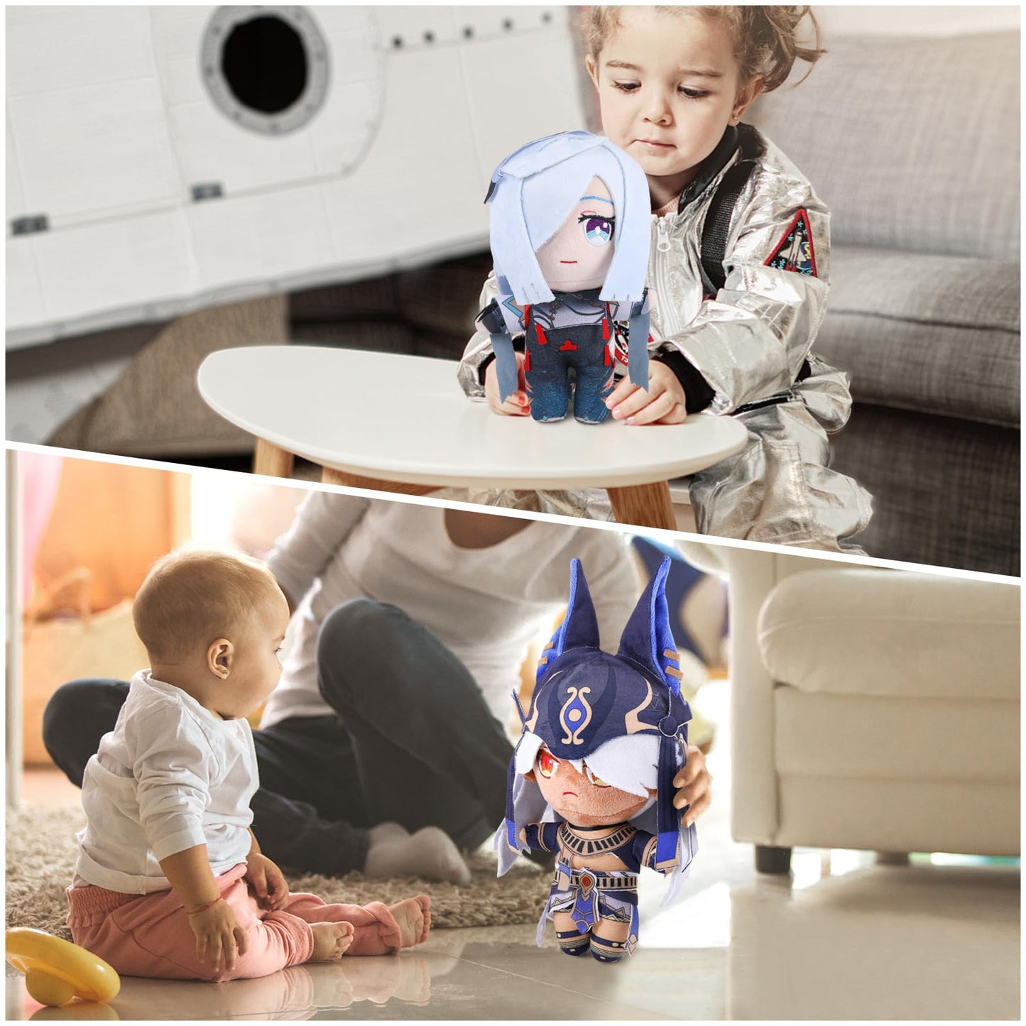 Genshin Impact Character Plush Doll, Plushie Stuffed Doll, Costume Plushy Props For Genshin Fans (Neuvillette)