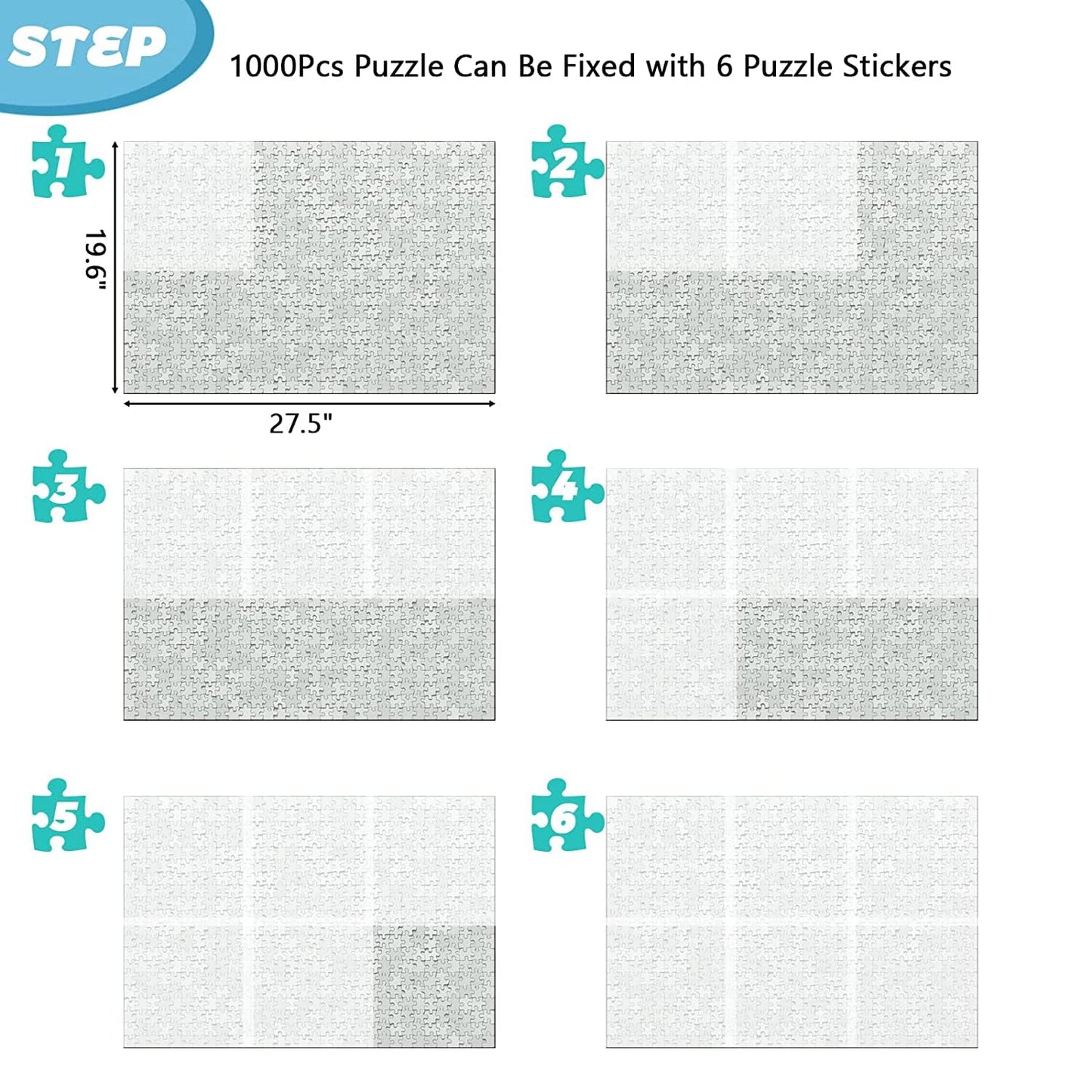 Preserve 4 X 1000 Puzzle Saver Glue Sheets 24 Pack - Quick Stick Adhesive For Puzzles, Easy Application, Mess-Free Framing, Comp