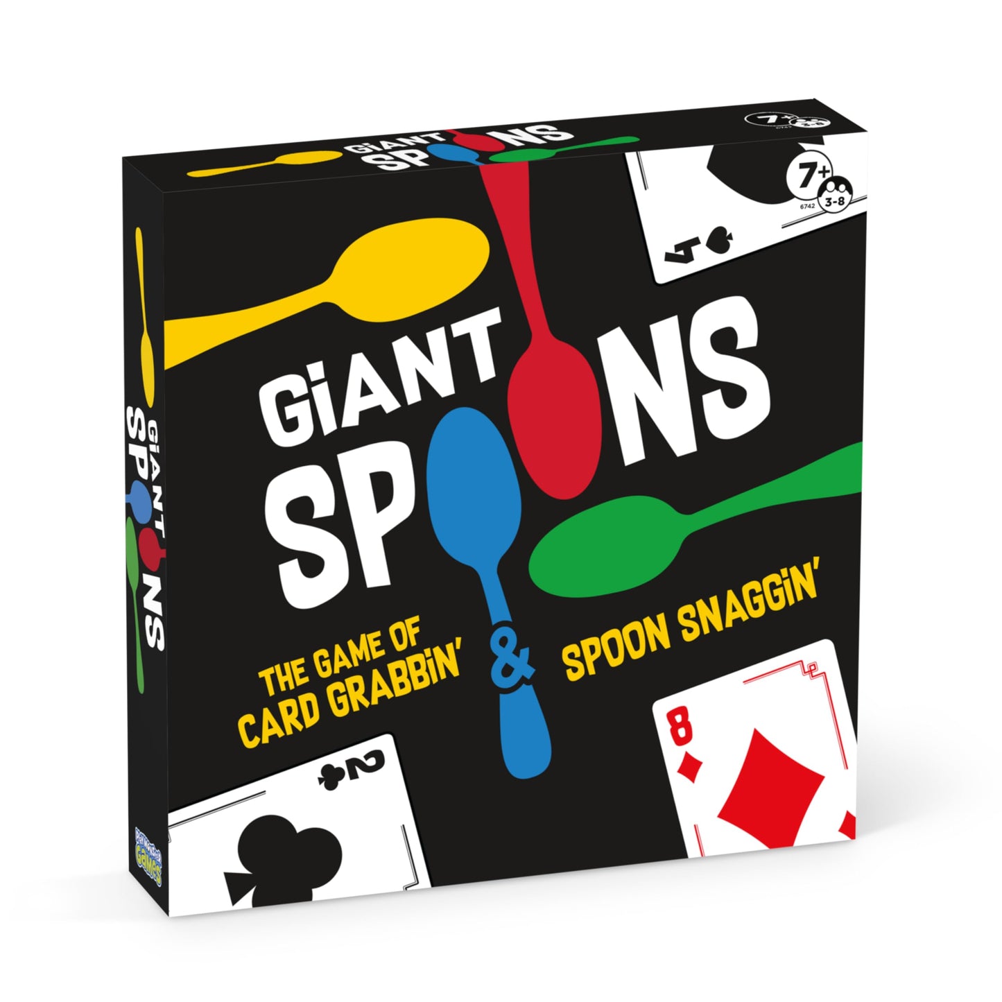 Giant Spoons, Card Games For Kids - Spoons Game, Deck Of Cards, Fun Family Games For Kids And Adults, Playing Cards, Game Night, Travel Games, 3-6 Multi-Player Card Game, Games For Adults, Ages 7+