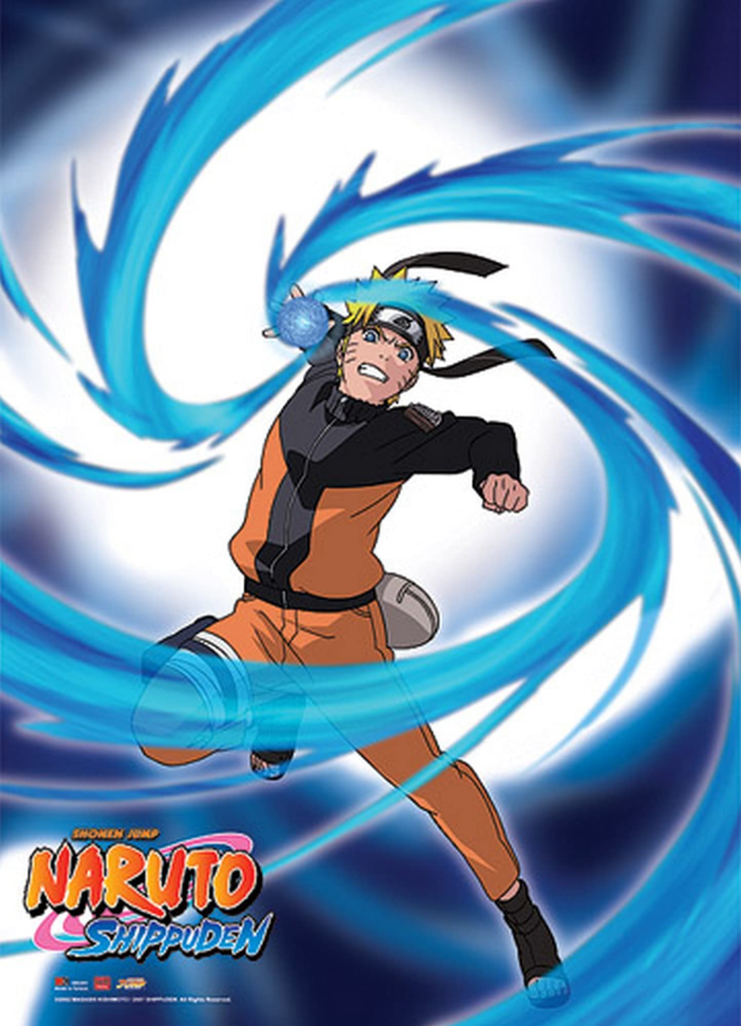 Great Eastern Entertainment 5241 Naruto Shippuden Naruto Rasengan Wall Scroll, 31 By 43-Inch