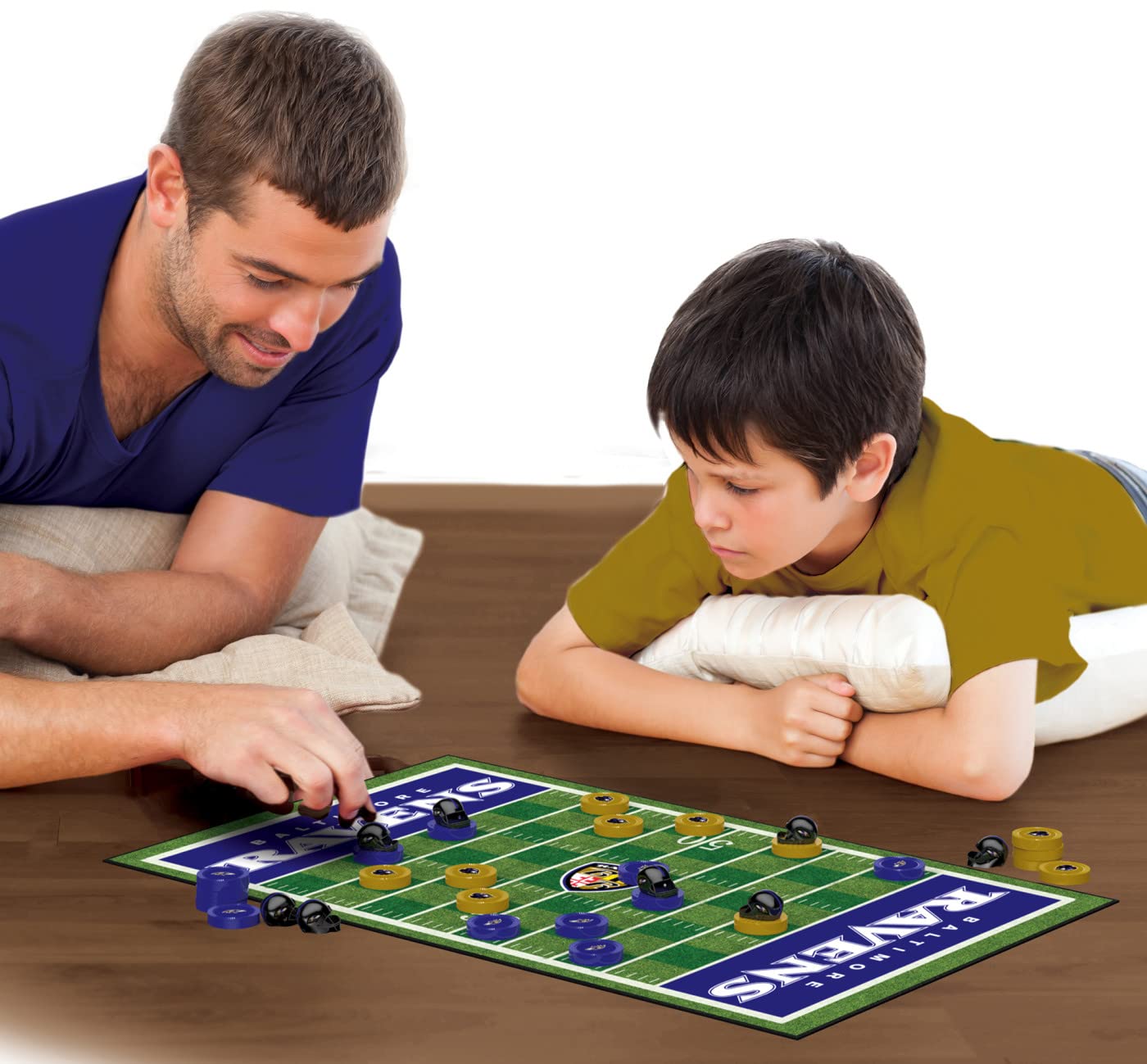 Masterpieces Officially Licensed Nfl Baltimore Ravens Checkers Board Game For Families And Kids Ages 6 And Up