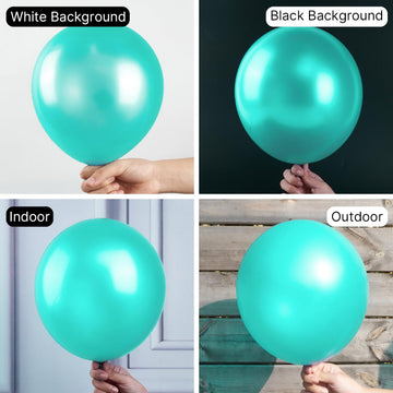 Partywoo Pearl Teal Balloons, 50 Pcs 12 Inch Teal Balloons, Teal Blue Balloons For Balloon Garland Or Balloon Arch As Party Decorations, Birthday Decorations, Baby Shower Decorations, Teal-Z13