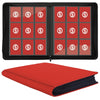 Card Binder 9 Pocket for 360 Cards - enhanced Trading Card Binder with Sleeves Protection Side Loading Card Collection Binder for TCG MTG YGO One Piece Collectible Cards (Red)