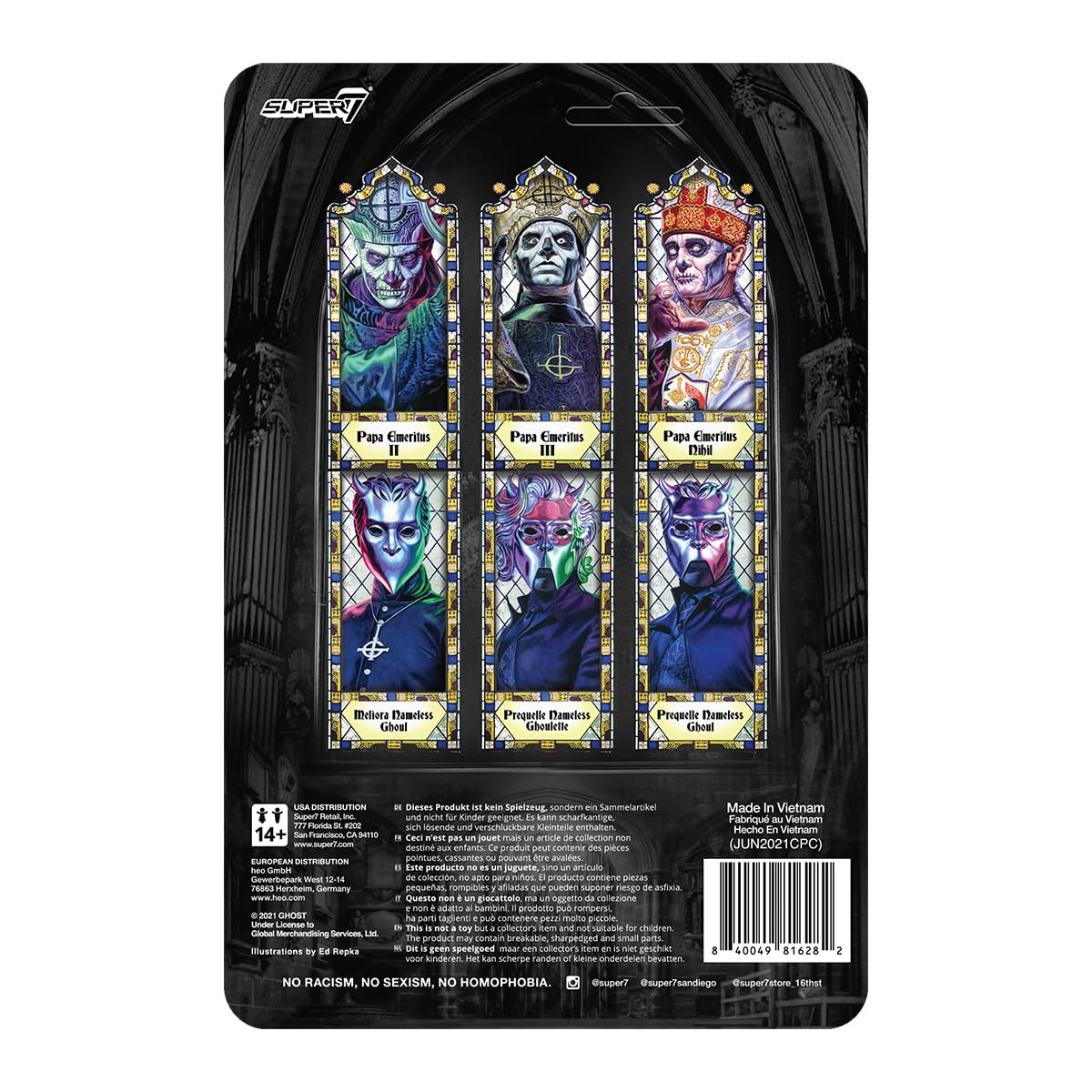 Super7 Ghost Prequelle Nameless Ghoul Reaction Figure - 3.75'' Ghost Action Figure With Accessories Heavy Metal Collectibles And