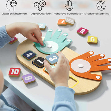 Top Bright Preschool Learning Toys For Toddlers 2-4, Educational Math Manipulatives Number Counting Blocks For Kids, Montessori