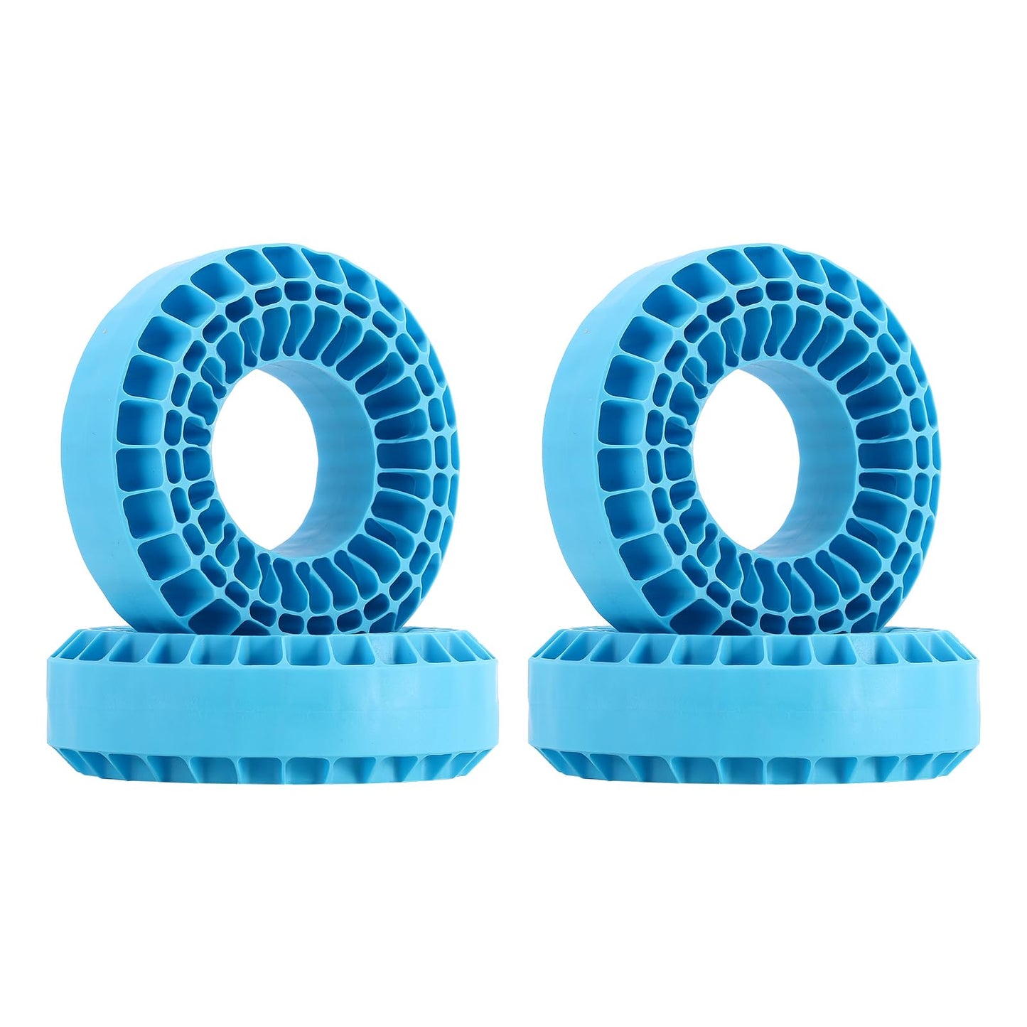 INJORA Silicone Rubber Insert Foam Fit - 1.9'' Wheel Tires 118-122mm Foam Fit for 1/10 RC Crawler(Blue)