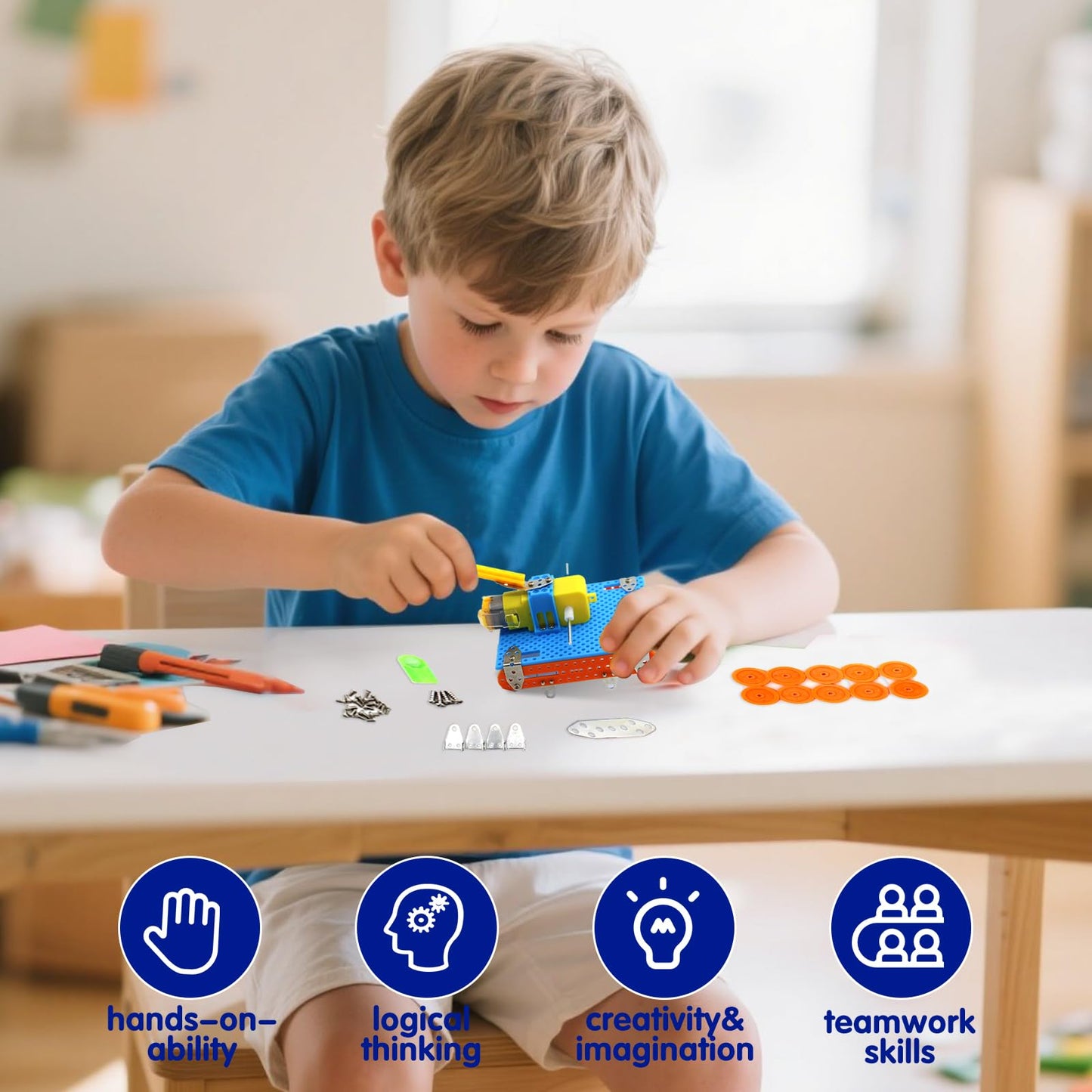 STEM Kits for Kids Age 6-8 8-12 | Robot Kit Robotics Building Science Activities STEM Crafts for Boys |Toys Gift Ideas for 6 7 8 9 10 11 12 Years Old Boys