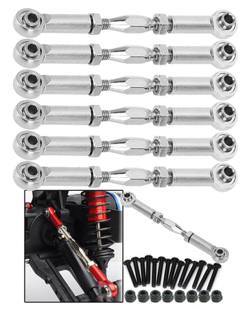 ARRCat Upgrade Parts Turnbuckles Camber Links for 1/10 Slash 2WD 4X4/Rustler 2WD 4X4/Hoss 2WD 4X4/Stampede 2WD 4X4 RC Truck, Alu