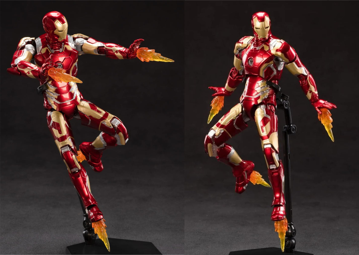 Lonullymege Ironman Mk43 Action Figure-2022 New Released 7 Inch Deluxe Painting Exquisite Collection Movable Model Gift (Mk Xliii)