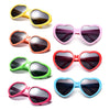 7 Pack Kids Toddler Heart Shape Sunglasses Party Favor Supplies For Girls Boys (Neon Colors)