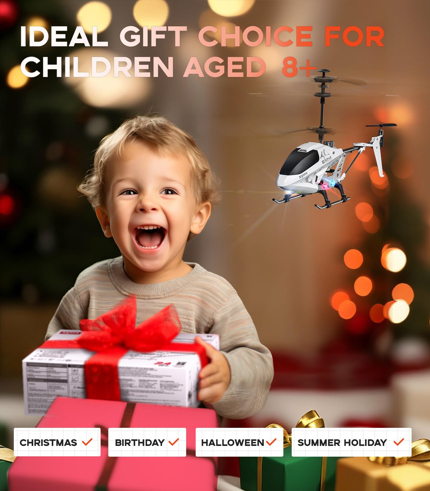 Syma Rc Helicopter,Remote Control Helicopter For Kids Airplanes With Altitude Hold, 3.5 Channel, Gyro Stabilizer, Remoter Aircra