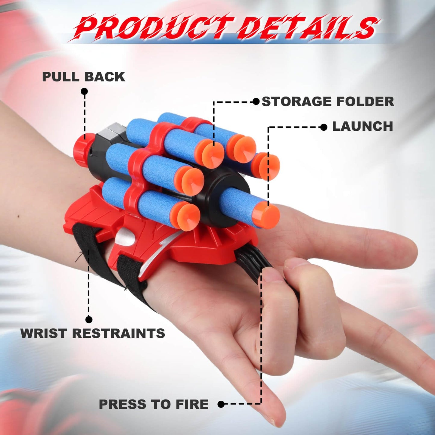 Joneg Web Shooters Toy For Kids 2 Pack, Toy For 3 4 5 6 7 8 Year Old Boy, Web Slinger Boy Toys With Spider Glove Launcher, Toys