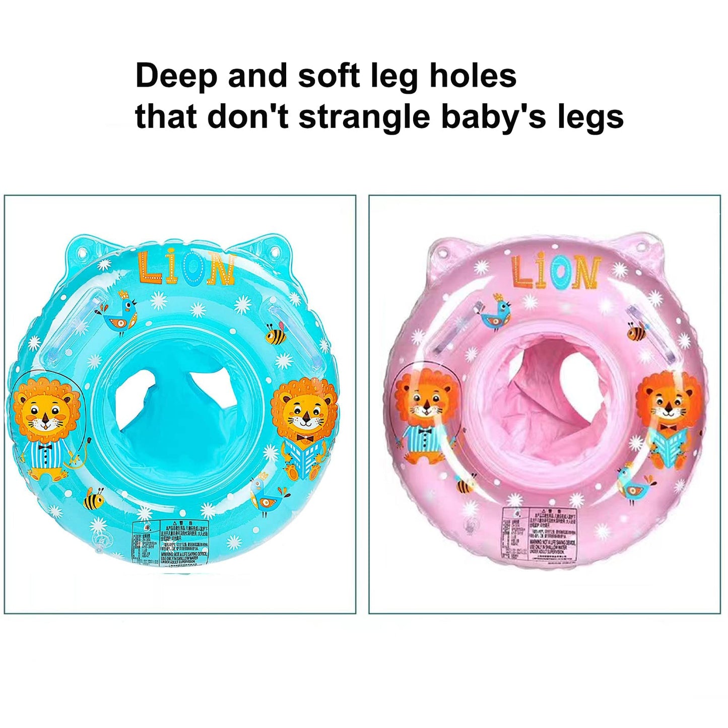 Baby Swimming Float Ring,Baby Inflatable Pool Floatie Baby Water Float Infant Swim Pool Rings For Toddler Kid Age 6-36 Months,Wi