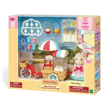 Calico Critters Popcorn Trike Playset with Figure & Accessories, Multicolor, Model CC2026, Fun Dollhouse Toy for Kids