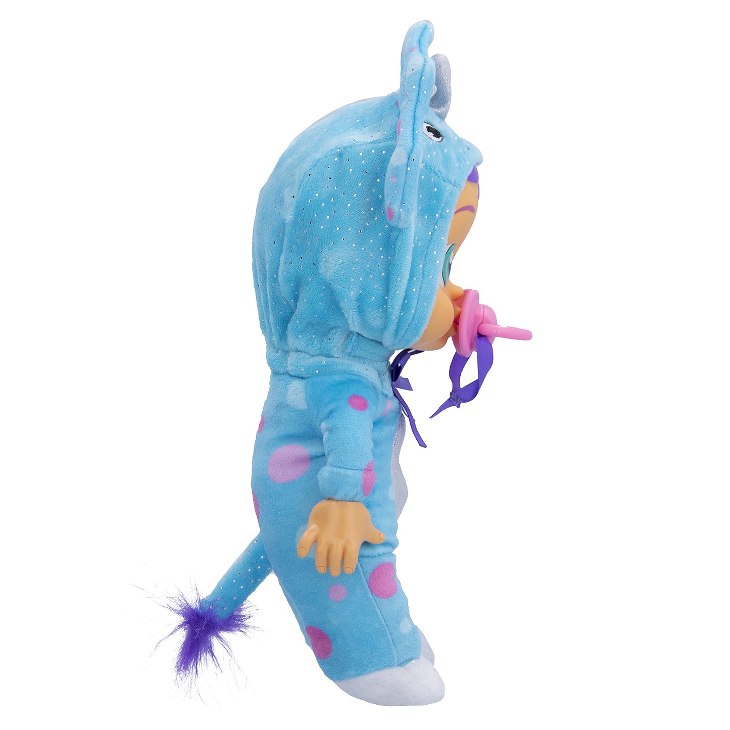 Cry Babies Tiny Cuddles Tina - 9 Inch Baby Doll, Cries Real Tears. Blue