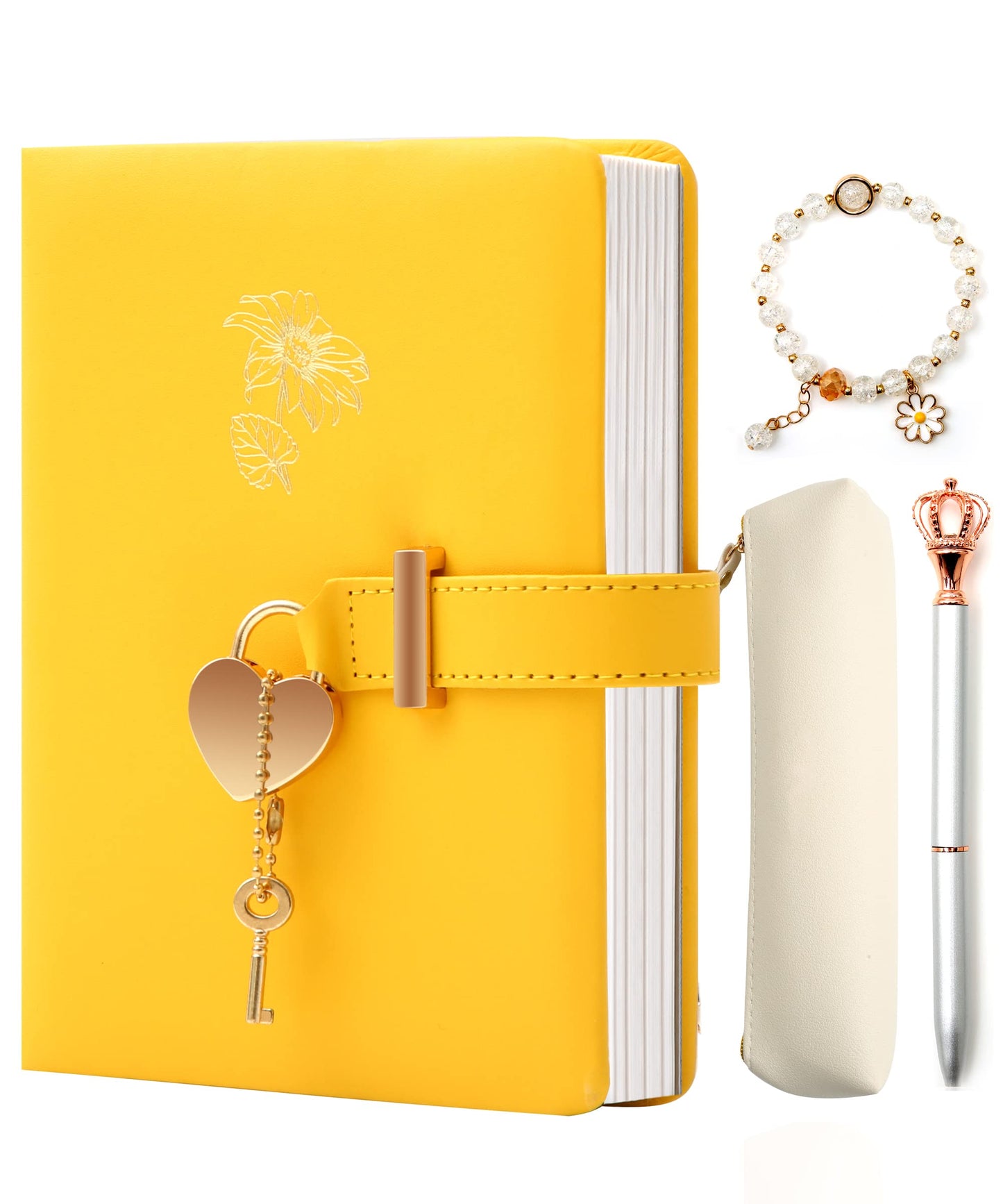 Diary With Lock For Girls - Birthday Gifts For Girls Ages 8 9 10 11 12 Year Old - Arts And Crafts For Kids - Journal Kit Include