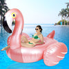 Giant Inflatable Flamingo Ride On Pool Float Blow Up Pool Floatie with Fast Valves Swimming Floating Raft Lounge Summer Party Decorations Toys for Kids mature-themeds
