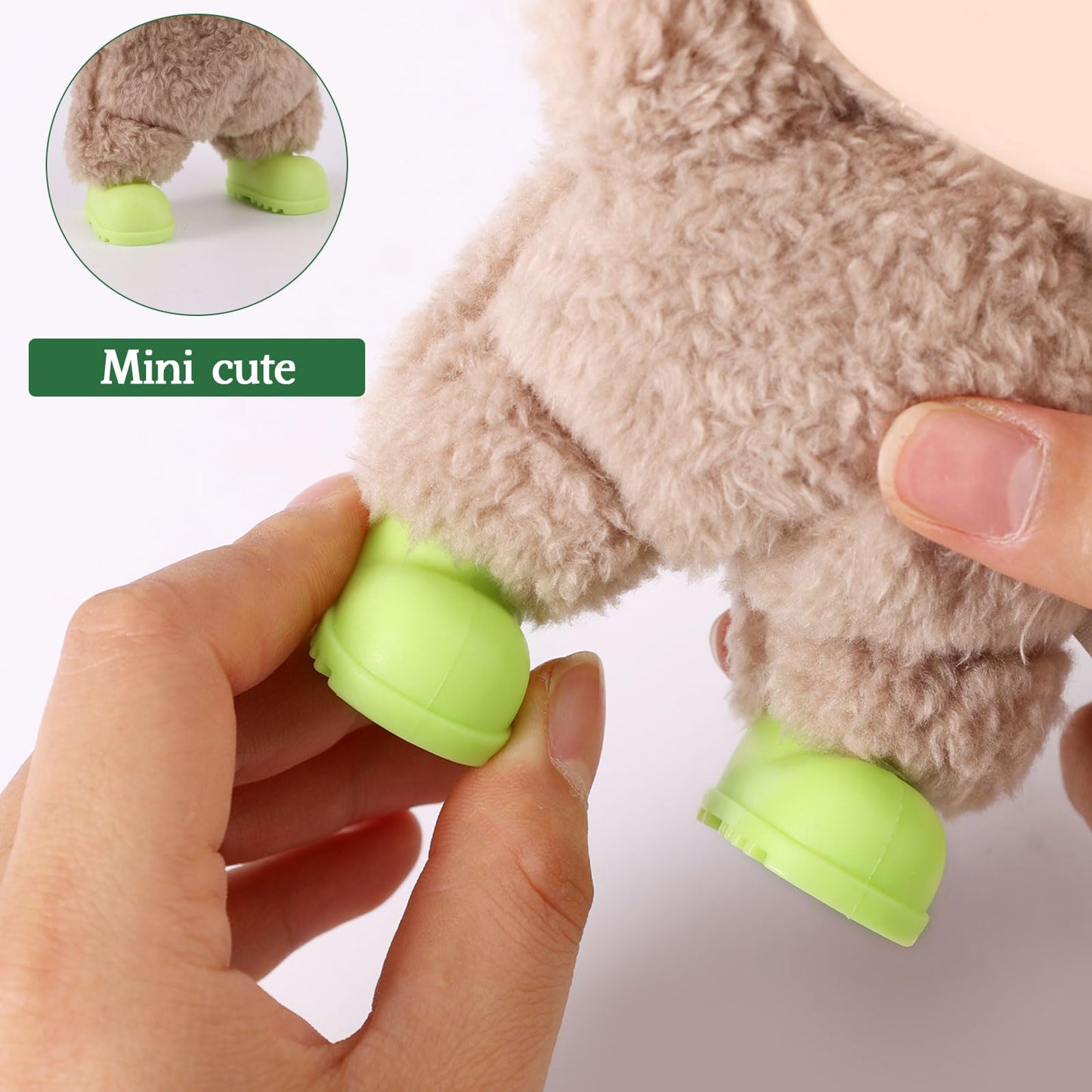 5 Pairs Mini Doll Shoes Plastic Colorful Cute Tiny Shoes enhanced Fashion Outfit Accessories Replacement Suitable for 17cm Doll (No Included)