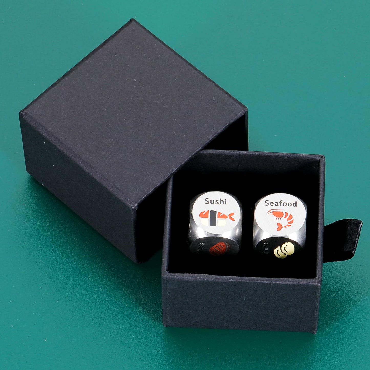 2PCS Food Dice for Couple 11th Anniversary Steel Gifts 50th 25th Anniversary Day Gifts for Couple Couple Games for Date Night We