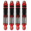 Rzxylrc 4Pcs 59Mm Aluminum Shocks Absorbers Long Threaded Oil Damper For 1/18 Rc Crawler Trx4M Trx4-M Upgrade Parts (Red)