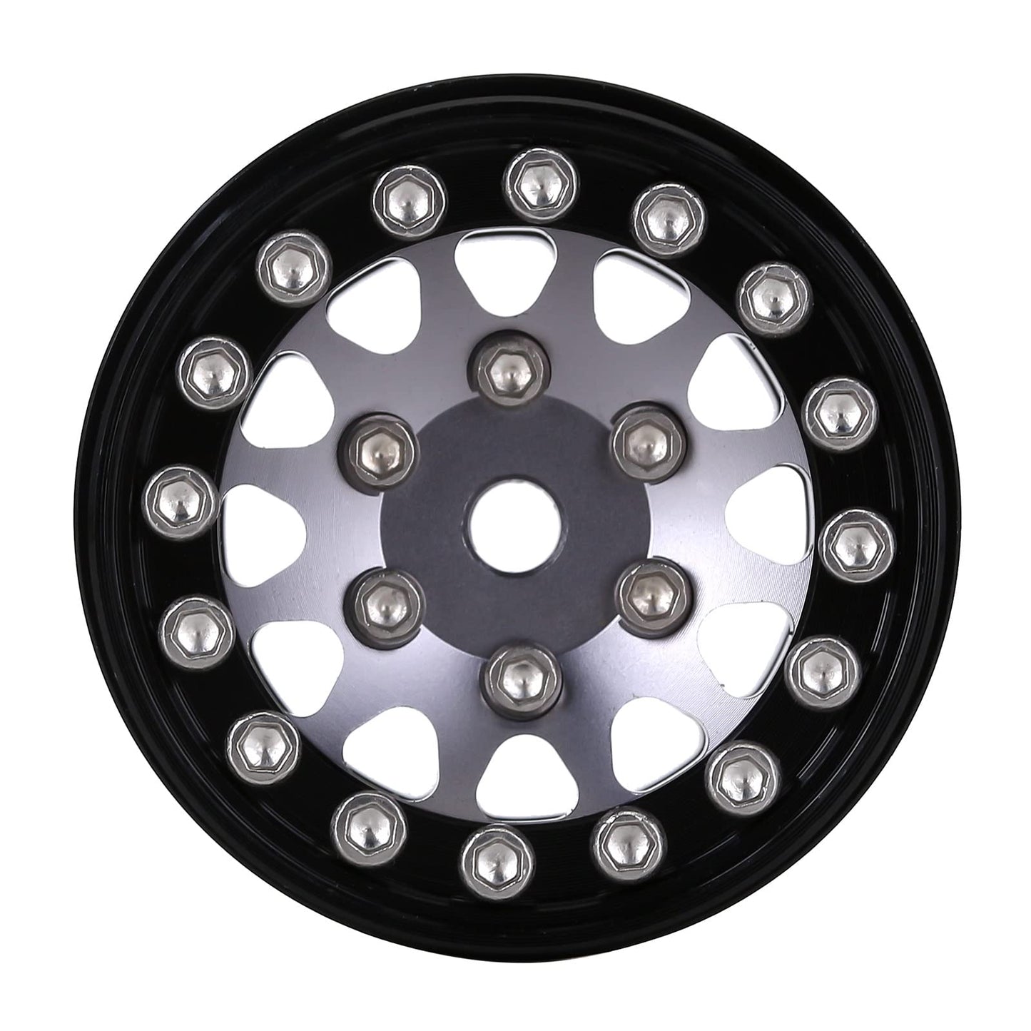 Injora 1.0 Wheel Rims Rc Metal Beadlock Wheels Rims For All 1/24 Scale Axial Scx24 Deadbolt Rc Crawler Car Upgrades Accessories(