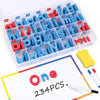 Lovestown Classroom Magnetic Alphabet Letters Kit 234 Pcs With Double - Side Magnet Board - Foam Alphabet Letters For Preschool Kids Toddler 1-3 Learning Spelling With Magnetic Board And Storage Box