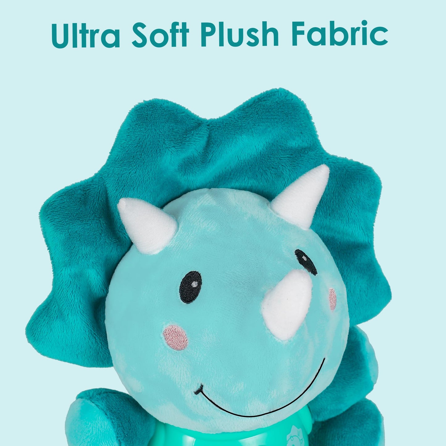 Iplay, Ilearn Baby Dinosaur Musical Toys, Newborn Boys Gift, Soft Dino Plush Stuffed Animal, Infant Light Music Time, 1St Easter Basket Shower Stuffers For 0 1 2 3 6 9 12 18 Month 1-3 Yrs Toddler Girl
