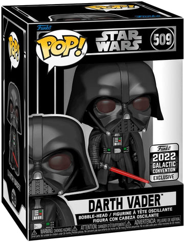 Funko POP Vinyl Figure - Darth Vader Convention Exclusive - Black - Model 64123 - Collectible Star Wars Toy