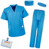 S3Xy-Fiv5 Kids Nurse Costume Doctor Costume Dentist Costume For Kids Play House Pretend Play Dress Up Party Blue 8-10 Yrs 150Cm