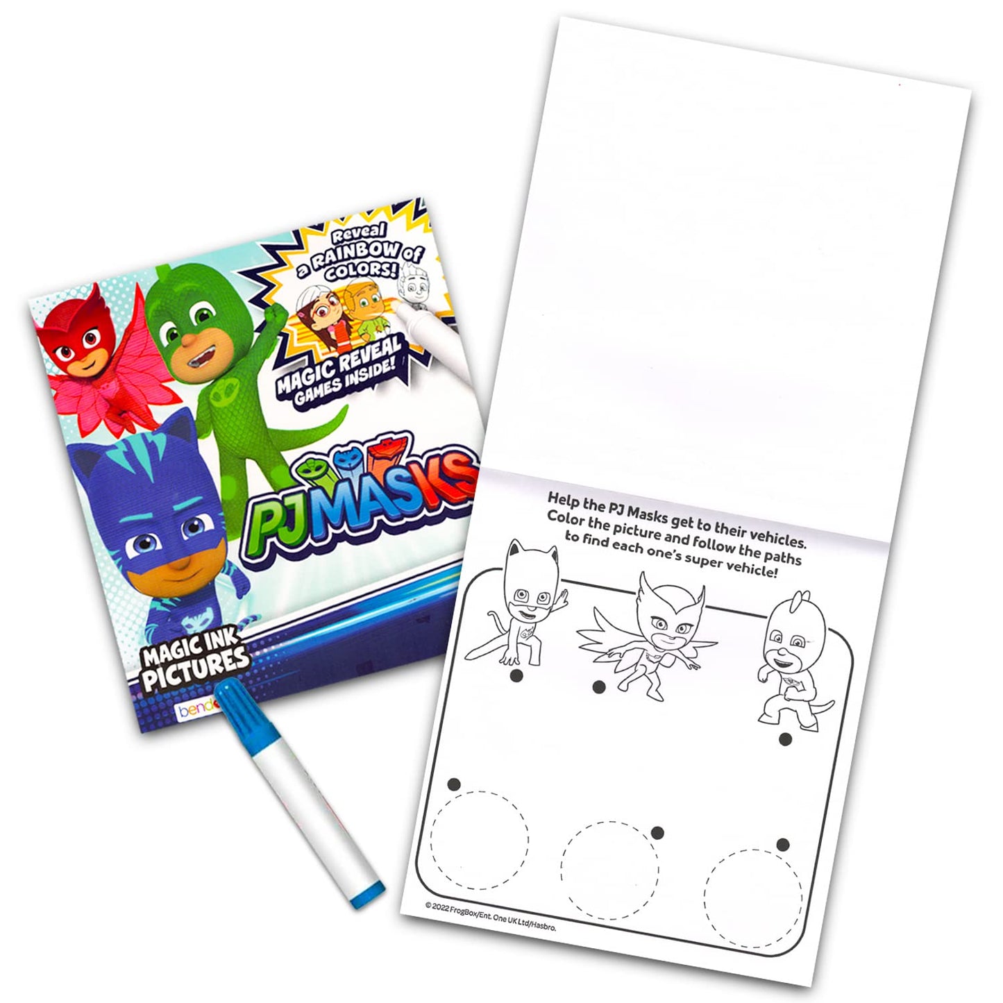 12 Mess Free Imagine Ink Coloring Book Set for Kids - Bulk Bundle with 12 No Mess Coloring Books, Barn Bots Stickers and Door Ha