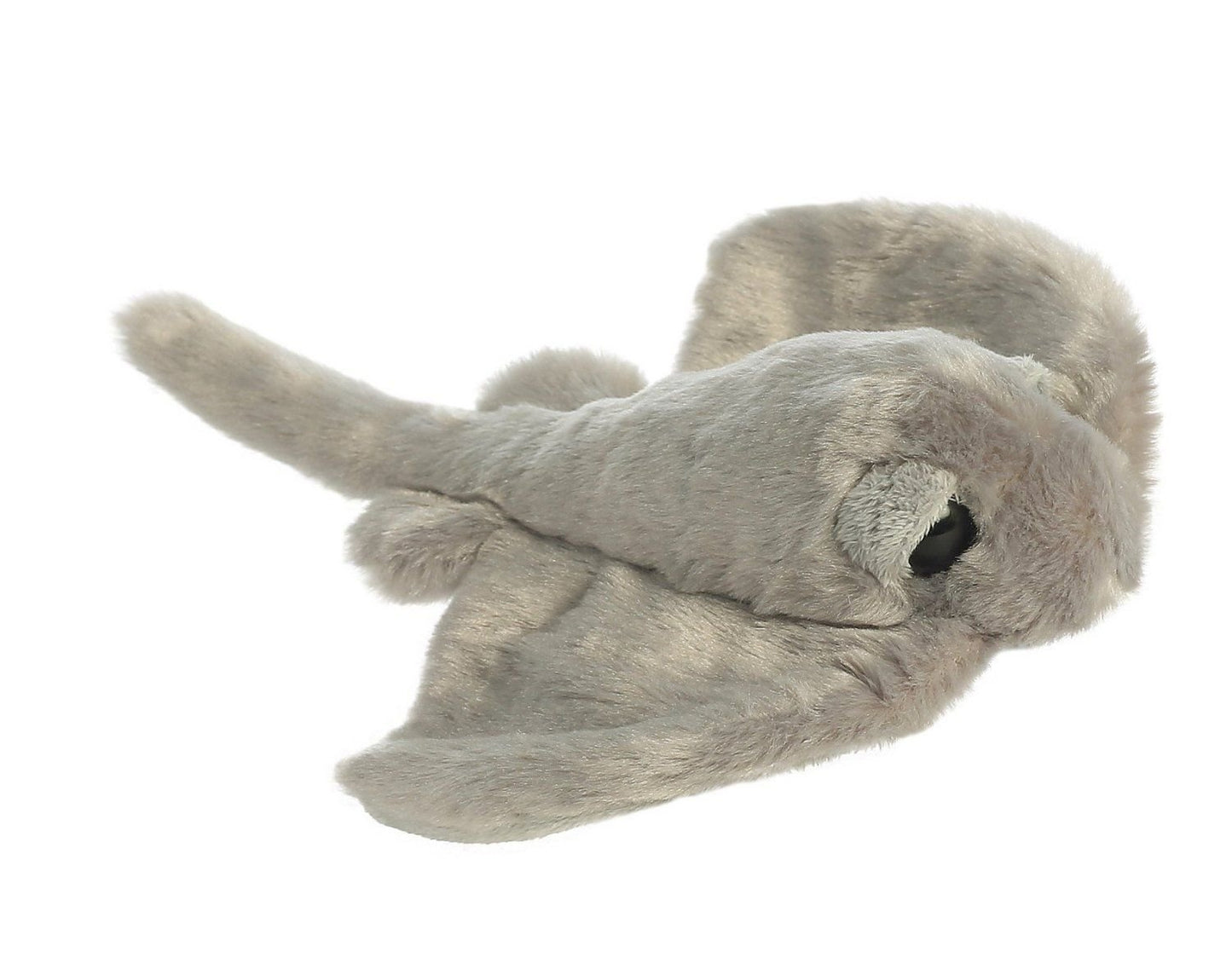 Aurora Adorable Mini Flopsie Sting Ray Stuffed Animal - Playful Ease - Timeless Companions - Gray 8 Inches