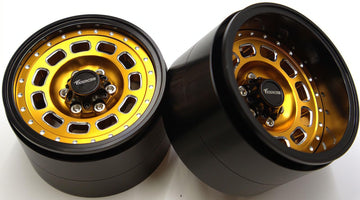 Txxrcss Rc 2.2 Beadlock Wheels Adjustable 2 Offsets Rims Hub For Aluminum Upgrades 1/10 Crawle Car Wheel And Tires Remote Contro