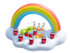 Jasonwell Inflatable Pool Party Cooler - Rainbow Cloud Drink Holder Luau Hawaiian Tropical Beach Themed Birthday Easter Party Decorations Favors Supplies Decor Blow Up Drink Cooler Outdoor Kids Adults
