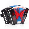 Horse Kids Accordion - 10 Key Musical Instrument for Children, Lightweight Black Wood Model MI3948G