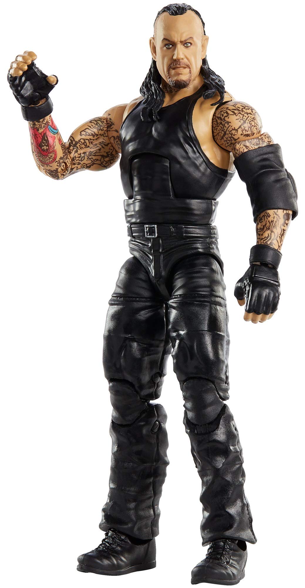 Wwe Undertaker Elite Series #80 Deluxe Action Figure With Realistic Facial Detailing, Iconic Ring Gear & Accessories