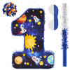 Lewtemi Number 1 Pinata for 1nd Birthday Party Decorations Birthday Pinata with Stick Eye Mask Baby Shower Decorations Party Sup