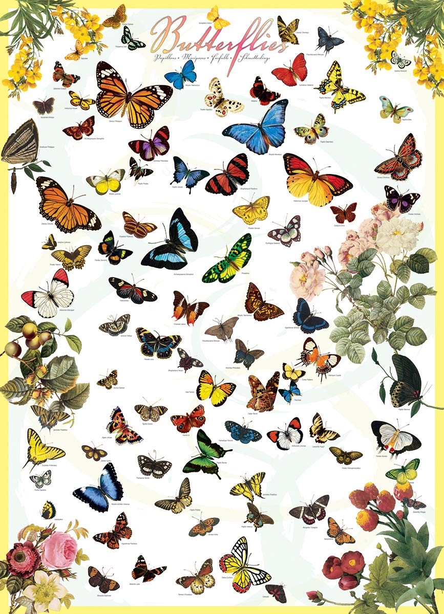 Eurographics Butterflies 1000 Piece Puzzle