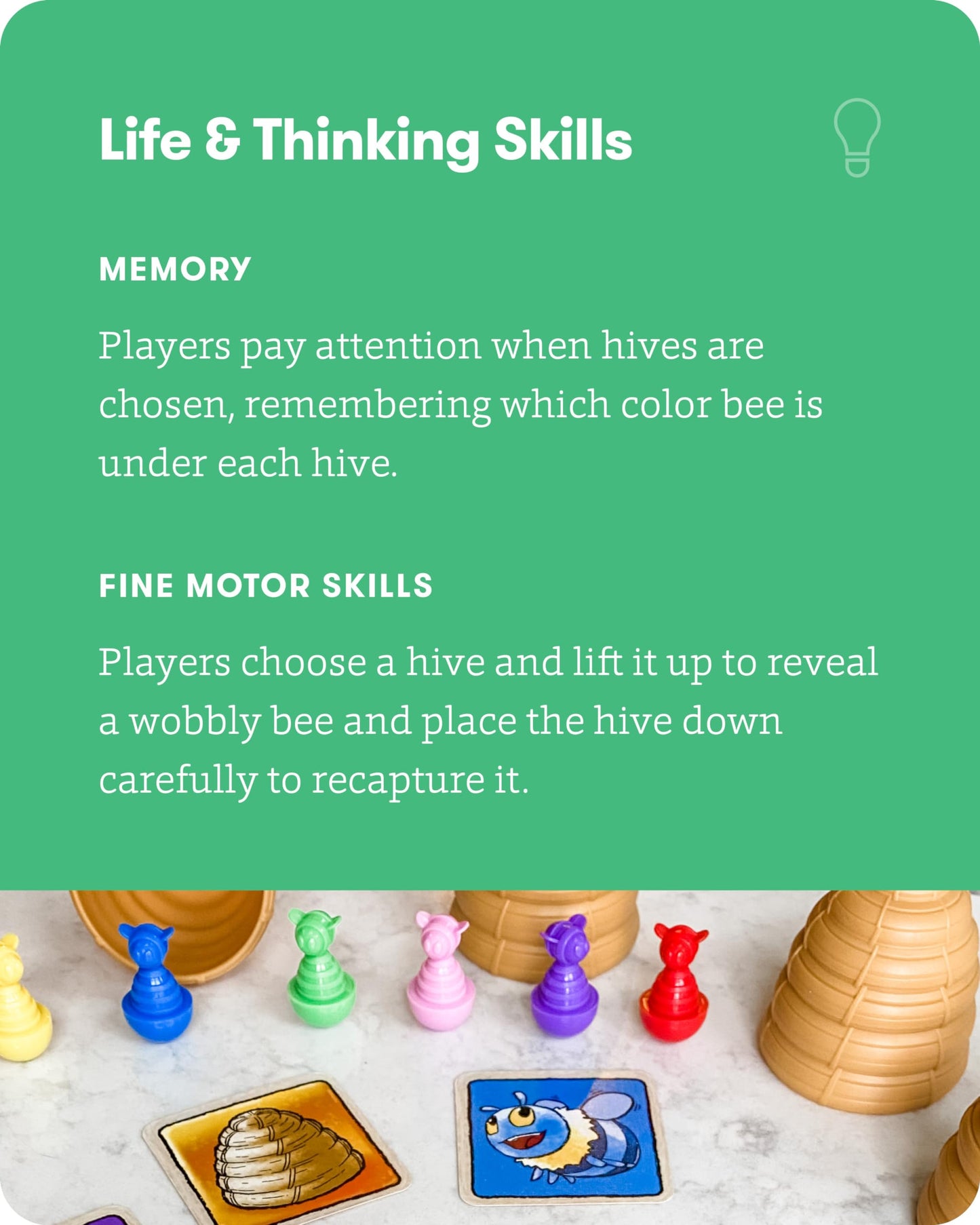 SimplyFun Bee Alert Matching Game - Educational Card Game for Kids Ages 5+, Standard Card Size, Tests Memory & Patience, 2 to 5 Players
