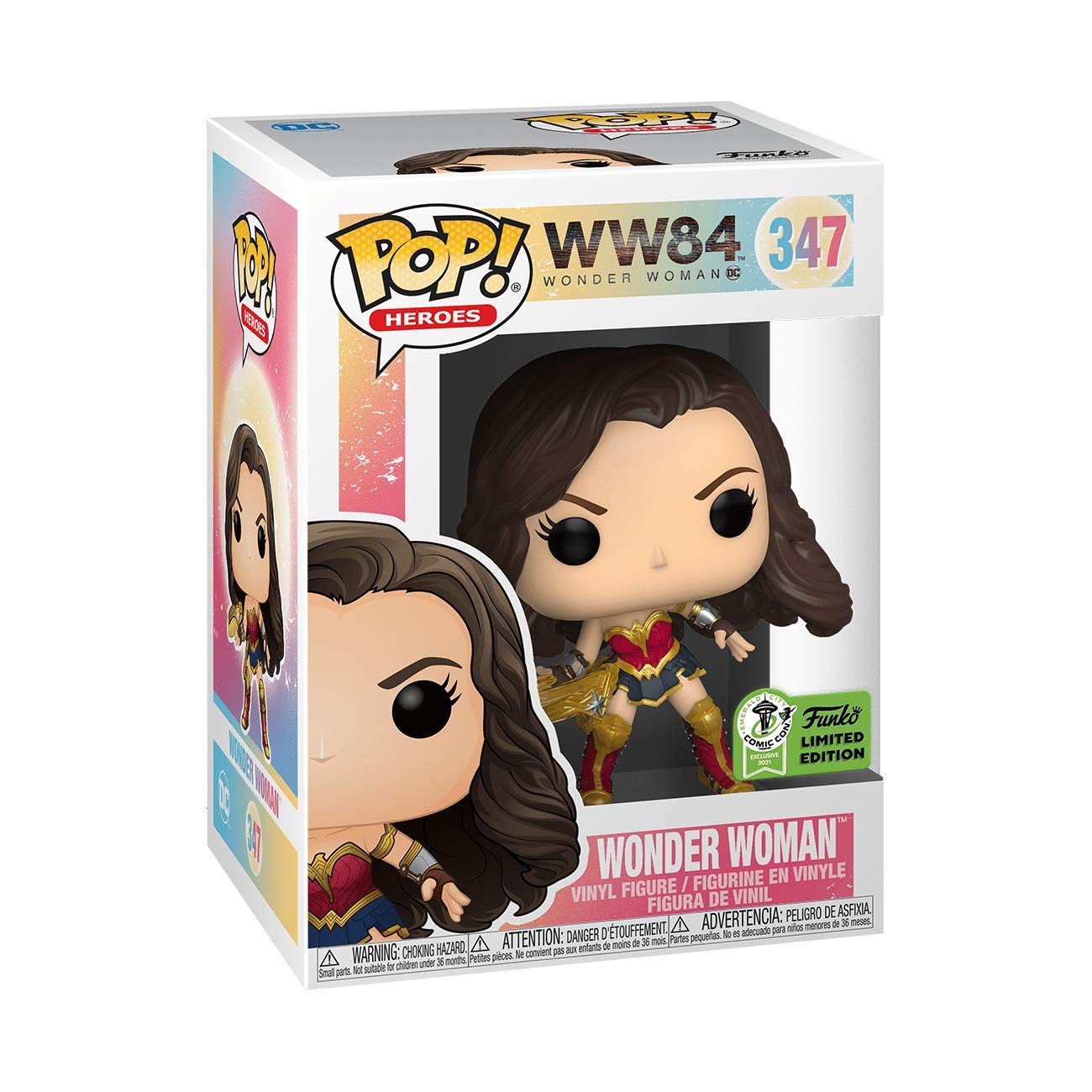 Funko Spring Convention (Eccc) 2021 Exclusive - Wonder Woman 1984 - Wonder Woman With Tiara Boomerang (Metallic)