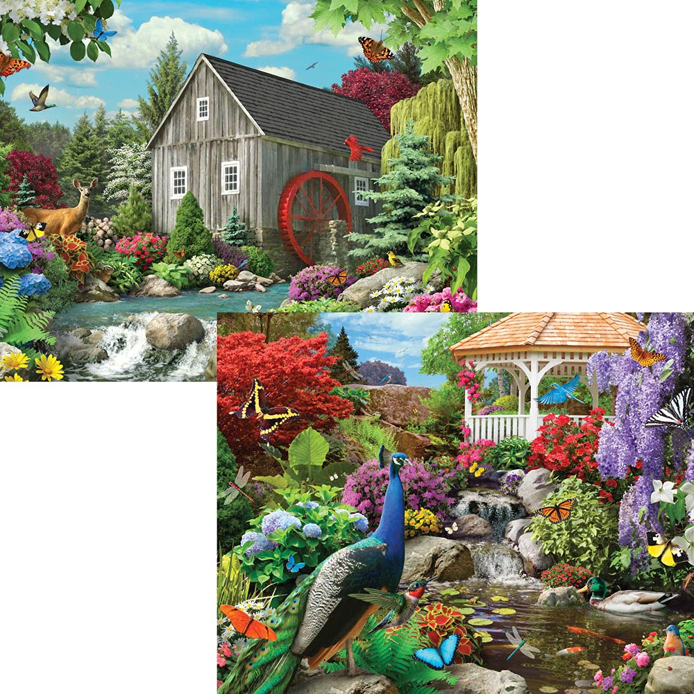 Bits And Pieces - 4-In-1 Multi-Pack - 1000 Piece Jigsaw Puzzles For Adults - 1000 Pc Puzzle Set Bundle By Artist Alan Giana - 20