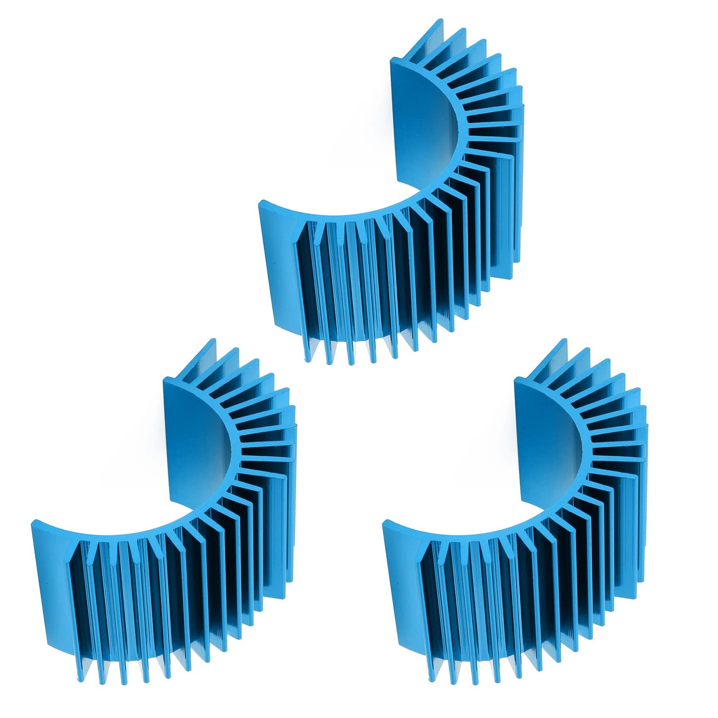 (3-Pack) Aluminum RC Motor Heatsink for 540 550 Size Motors Electric Engine Cooling Fans Brushed Brushless Models RC Car Accesso