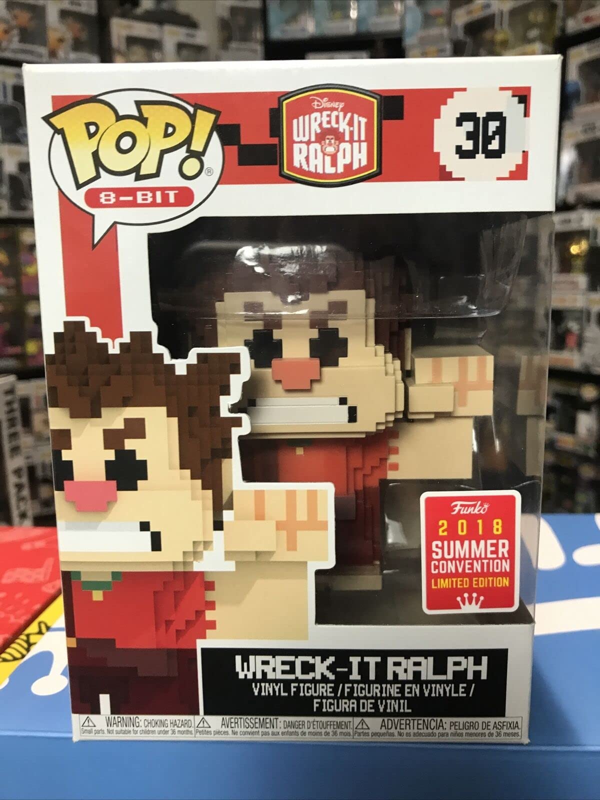 Funko Pop! 8-Bit #30 Wreck It Ralph (2018 Summer Convention Exclusive)