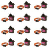 12PCS MG90S Servo Micro 180 9G Servo Motor Geared Micro Servo Motor 9G Smart Robot Compatible with Raspberry Pi Project Car Heli