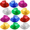 SGBETTER 36 Pcs Party Gangster Hats Plastic Party Hats Bulk Fedora Party Hats for Kids Adults Cosplay Photo Booth Supplies Party